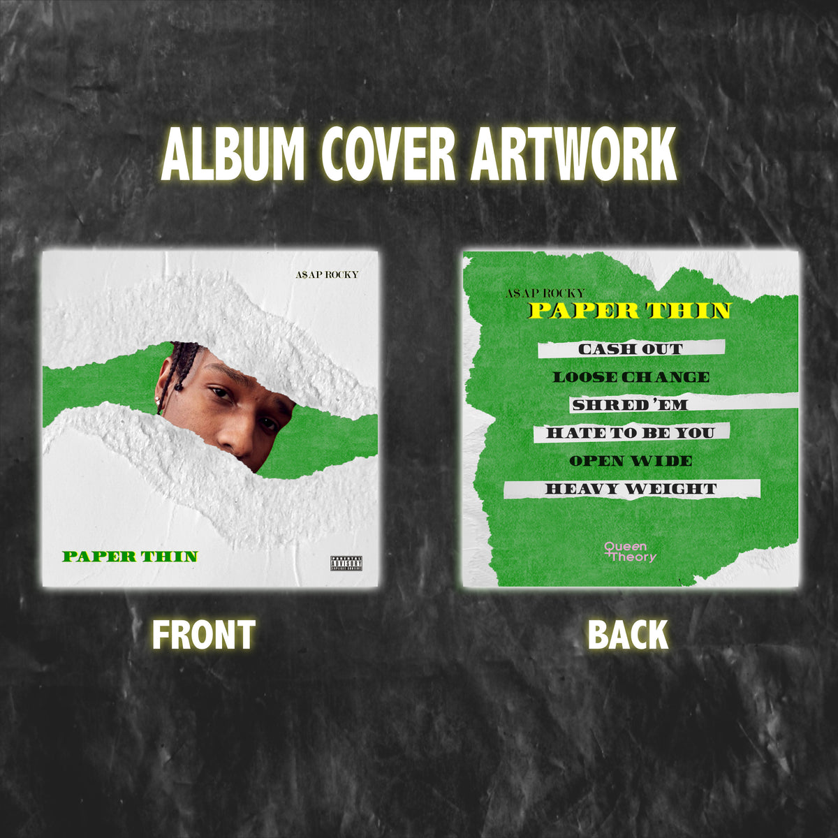 Custom Front & Back Music Cover Artwork Design